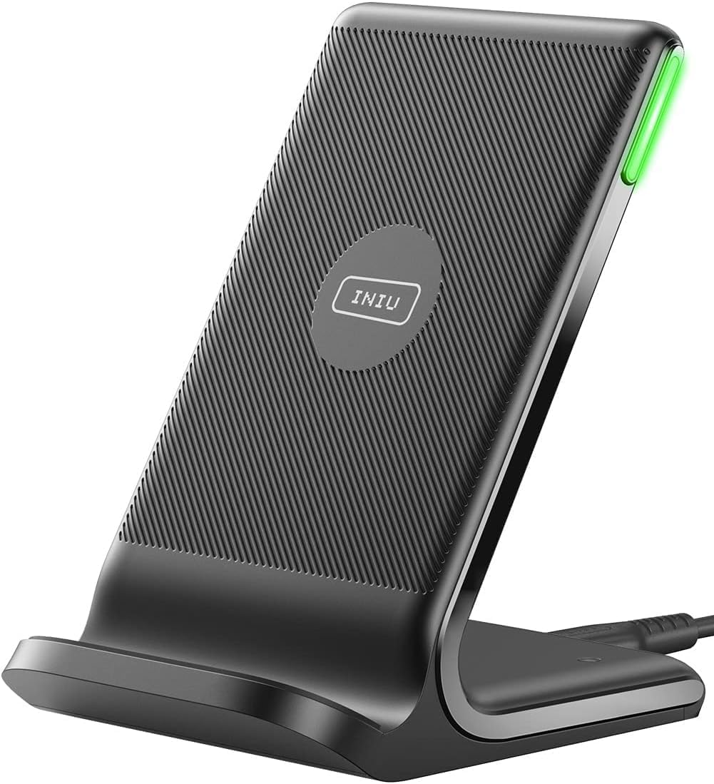 INIU 15W Fast Wireless Charging Stand Station with LED