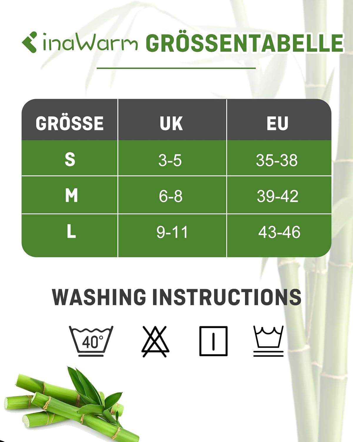 inaWarm Bamboo Trainer Socks – Breathable Multi‑Color Pack of Six