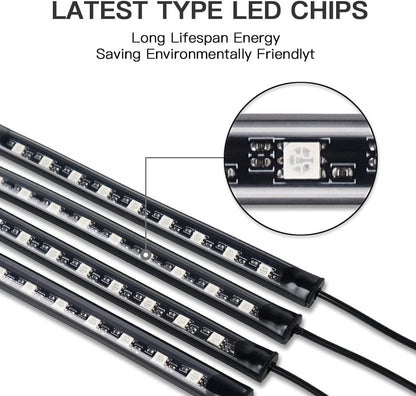 NCONCO AC-2737588 48 LED Car Interior Strip Lights 5V 4-Pack