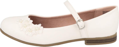 Indigo Girls Shoes Ballerina Confi Christening Wedding White Flower