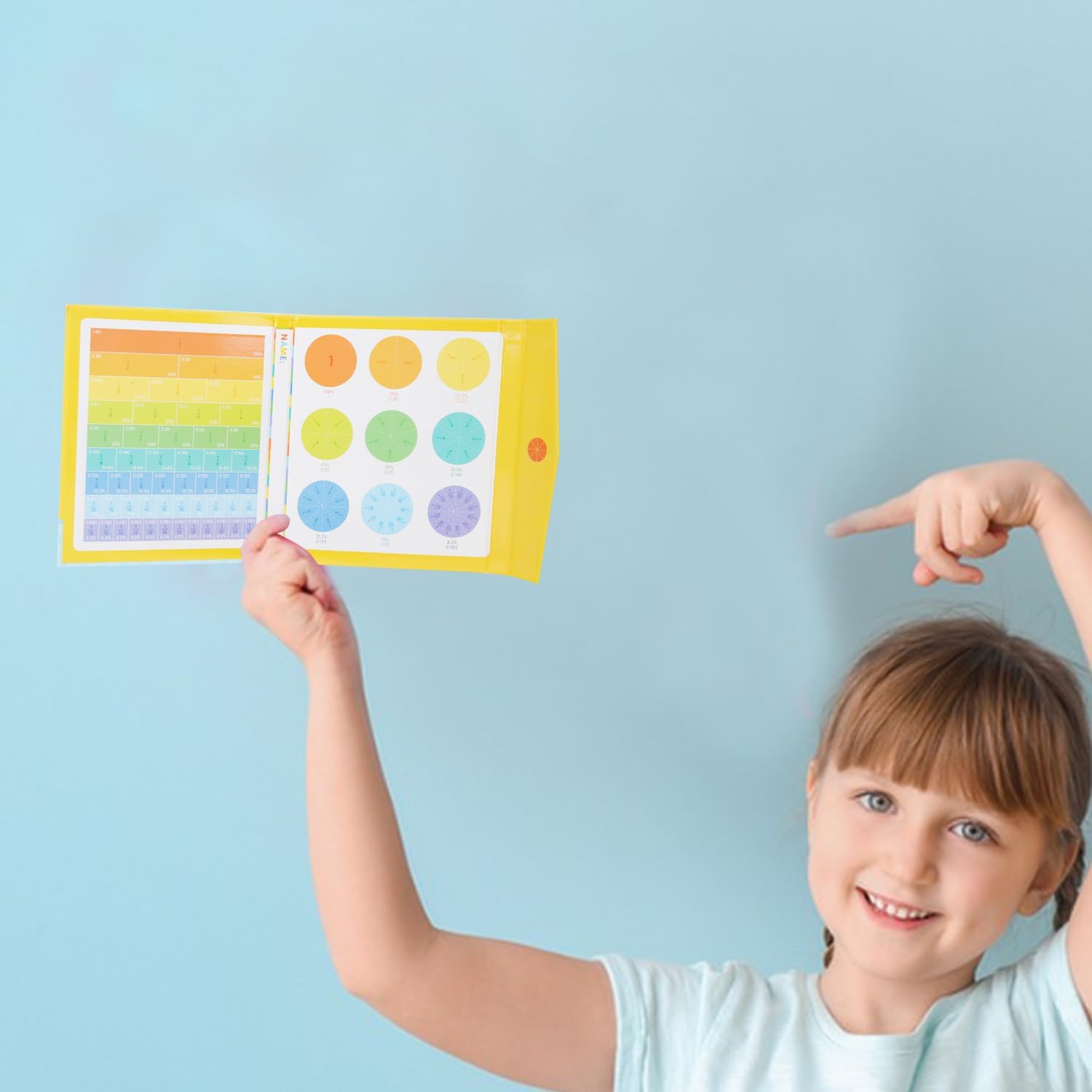 KOOMAL Magnetic Fraction Score Disk Educational Puzzle for Kids