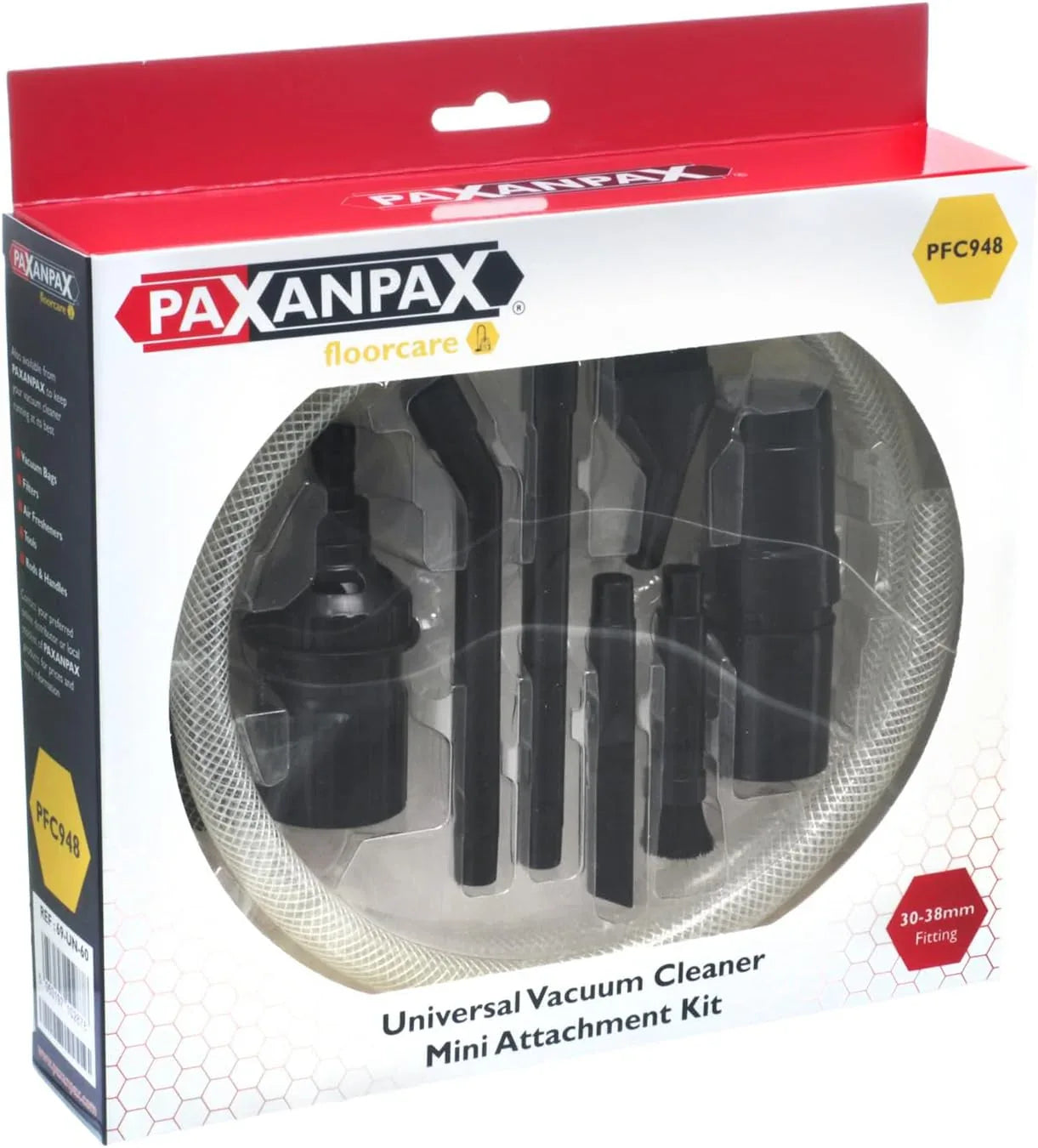 Paxanpax Universal Mini Vacuum Attachment Kit 30-38mm for Intricate Cleaning - Gomix Brands Outlet