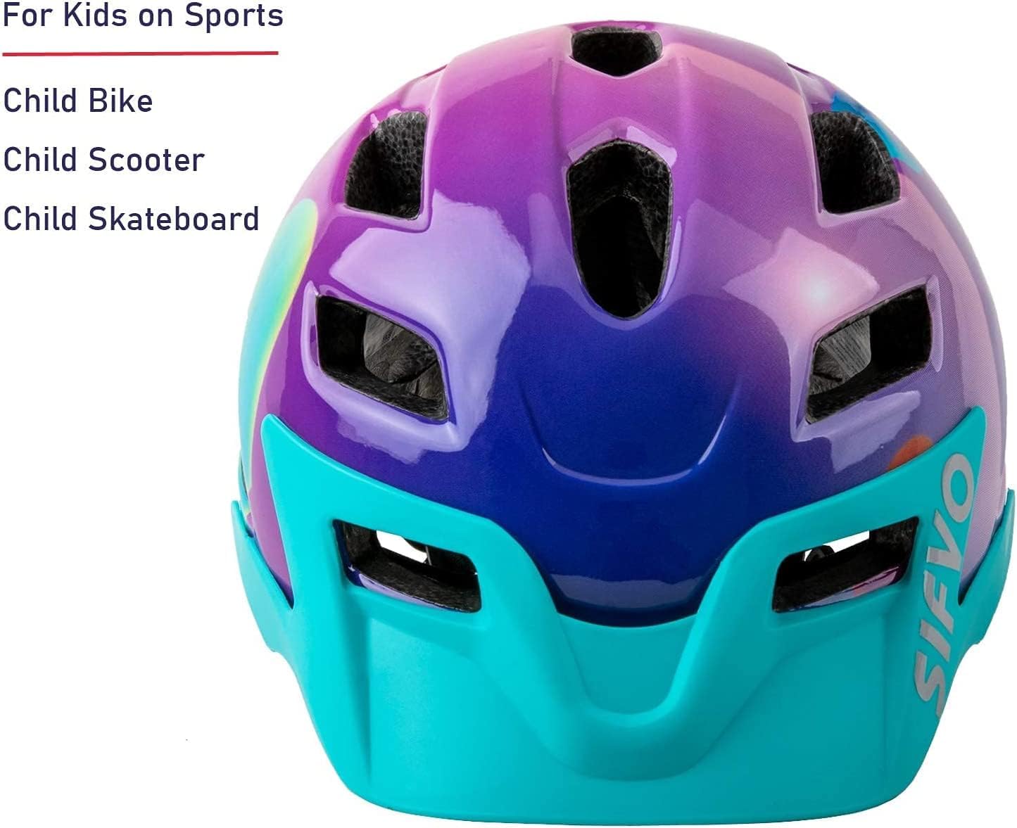 SIFVO Youth Multi-Sport Helmet with Visor, Adjustable, Lightweight, Ages 5-14
