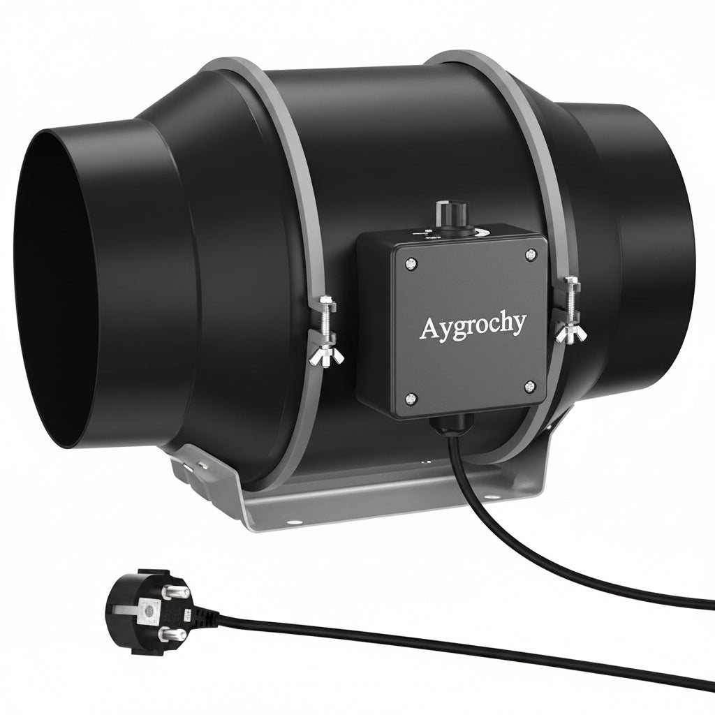 Aygrochy Adjustable Duct Fan 125mm 416m³/h EC Motor