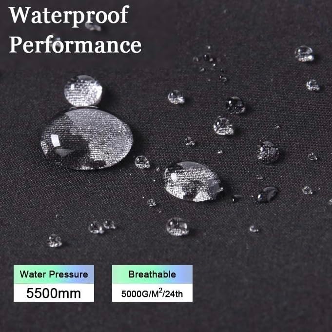 Gash Hao Men's Waterproof Softshell Snowboard Pants for Skiing and Hiking