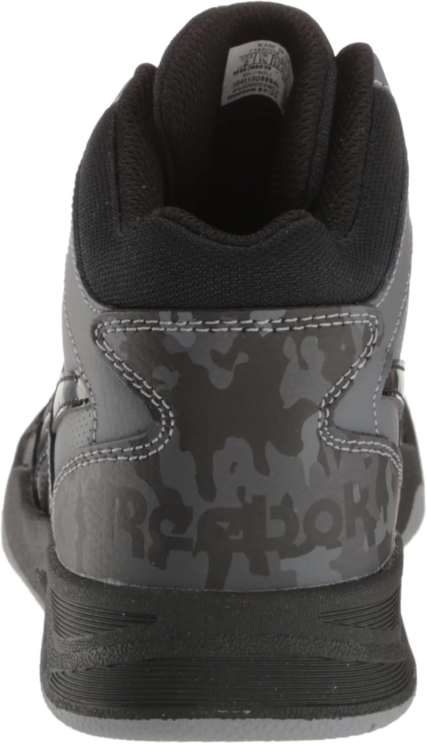 Reebok Boys BB4500 Court Sneaker Pure Grey Kids Athletic Shoe