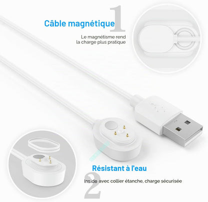 BECEMURU HS0298 Quick Charge 3.0 Magnetic Cable for Arlo Ultra Pro White