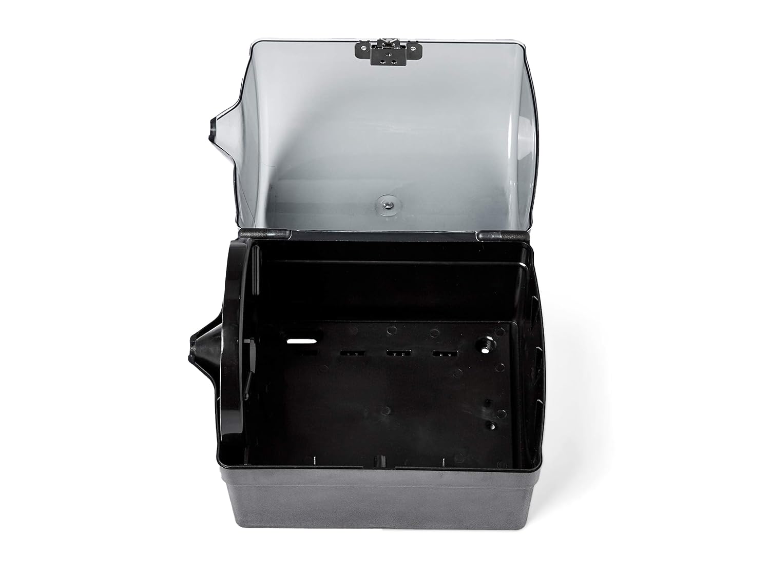 Amazon Basics Center Pull Paper Towel Dispenser, Smoke Semi-Transparent, 28.8L