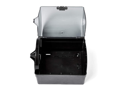 Amazon Basics Center Pull Paper Towel Dispenser, Smoke Semi-Transparent, 28.8L