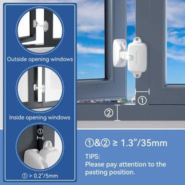 SAFELON Adjustable Window Safety Restrictor – Secure Kids & Pets