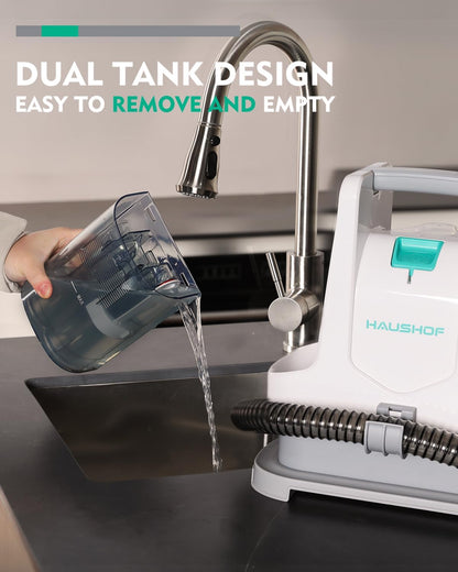 HAUSHOF Portable Handheld Carpet Spot Cleaner for Pet Stains