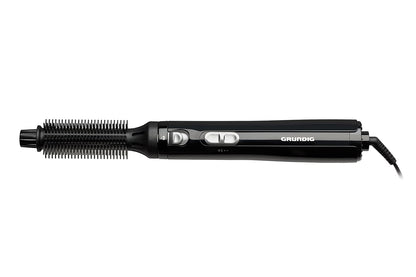 GRUNDIG HS 3020 Volume and Curl Styler with Dual Round Brushes, Automatic Roll, 400W Power, Black/Silver