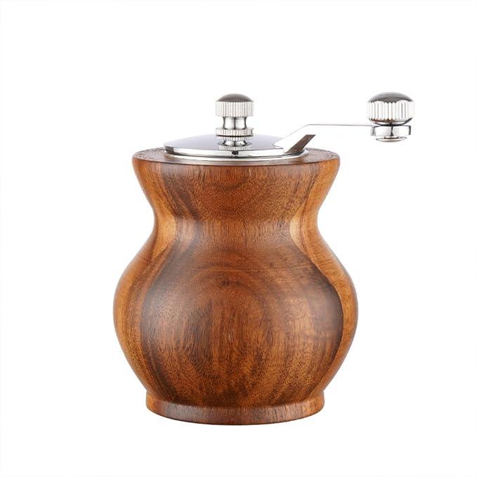 Yuehuamech Wooden Hand Crank Pepper Grinder with Adjustable Coarseness - Gomix Brands Outlet