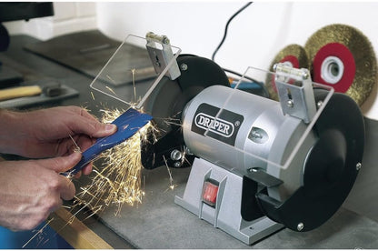 Draper 66804 150mm 230V Compact Bench Grinder for Precise Metal Grinding