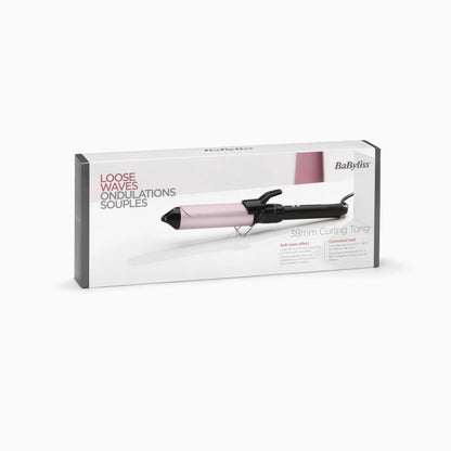BaByliss C338E 38mm Curling Tong – Ultra‑Smooth Waves, 10 Temps