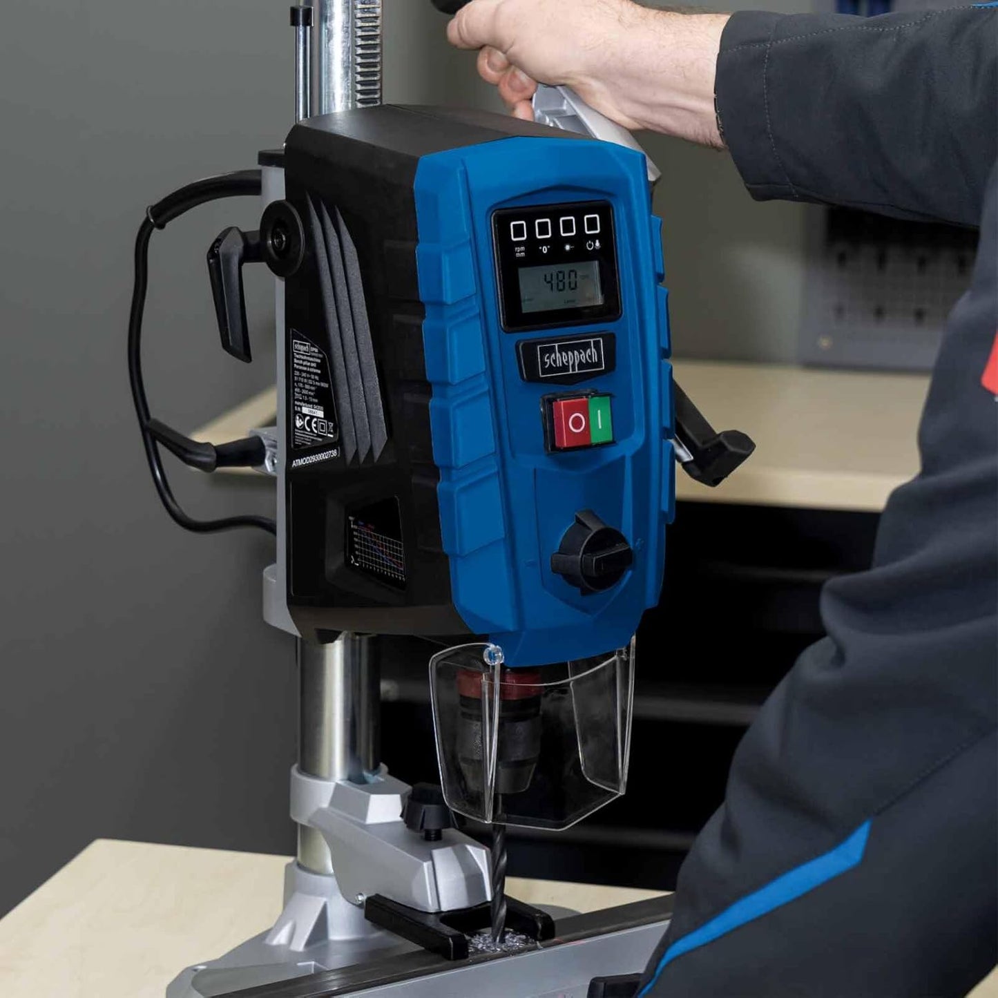Scheppach DP60 710W Bench Pillar Drill with Digital Speed Display