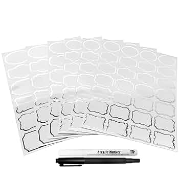 24-Piece Square Glass Spice Jar Set with Bamboo Lids and Their Accessories