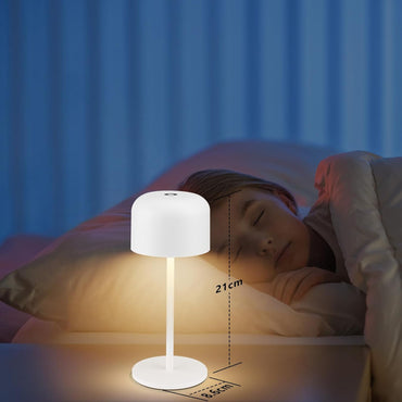 Klighten 2‑Pack Dimmable Wireless Table Lamp, Waterproof, USB‑C