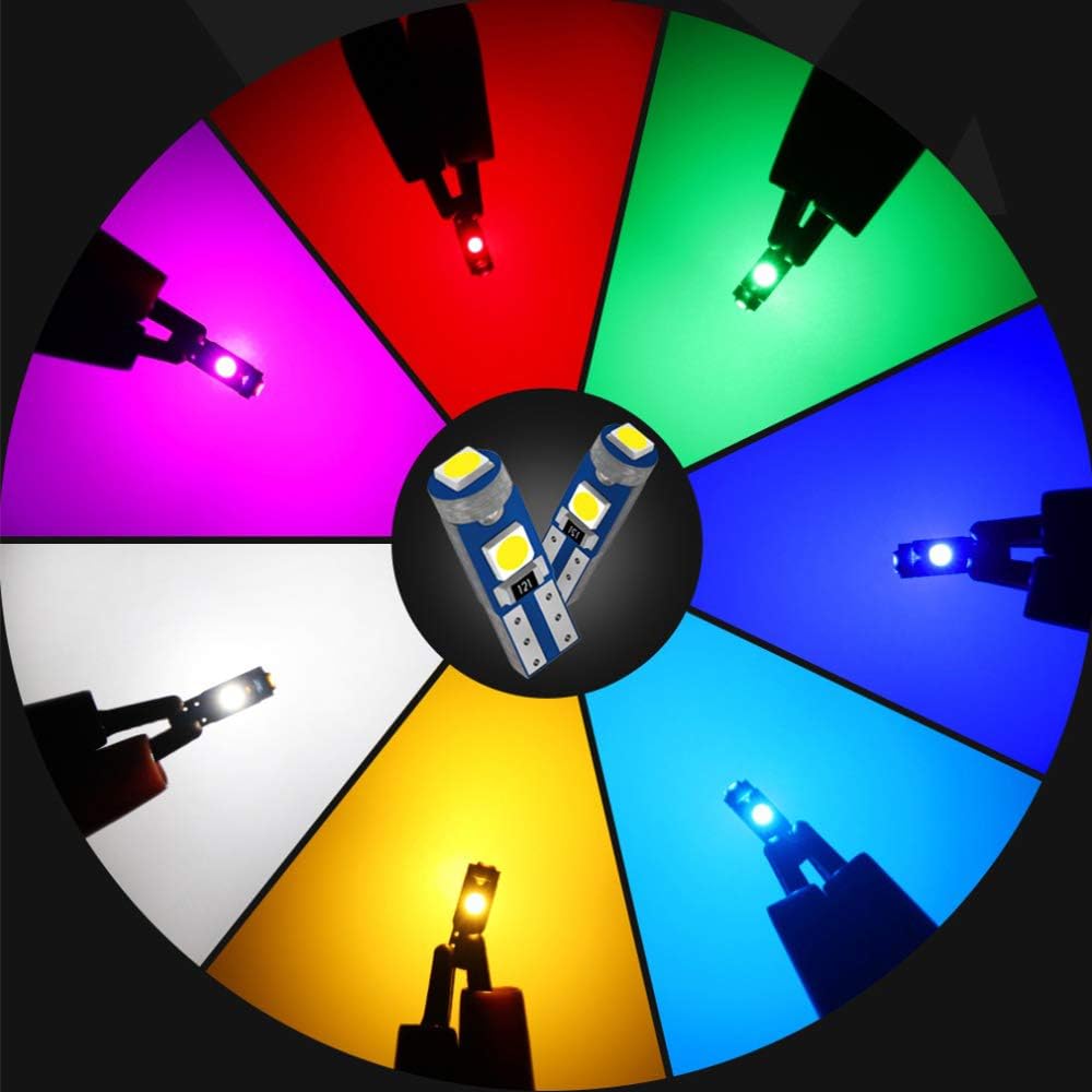 Magnet T5 LED Dashboard Pure White Bulbs (10-Pack, 1W)