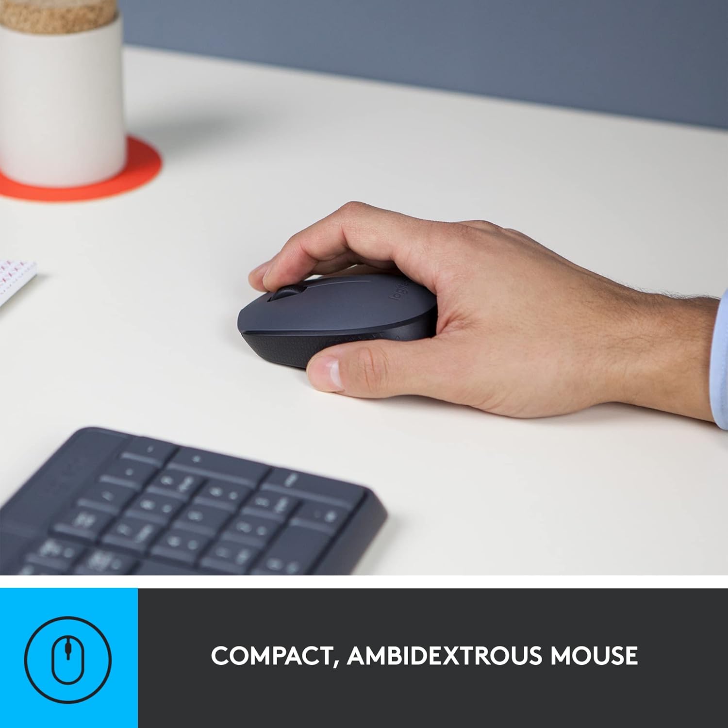Logitech MK235 Wireless Keyboard and Mouse Combo for PC