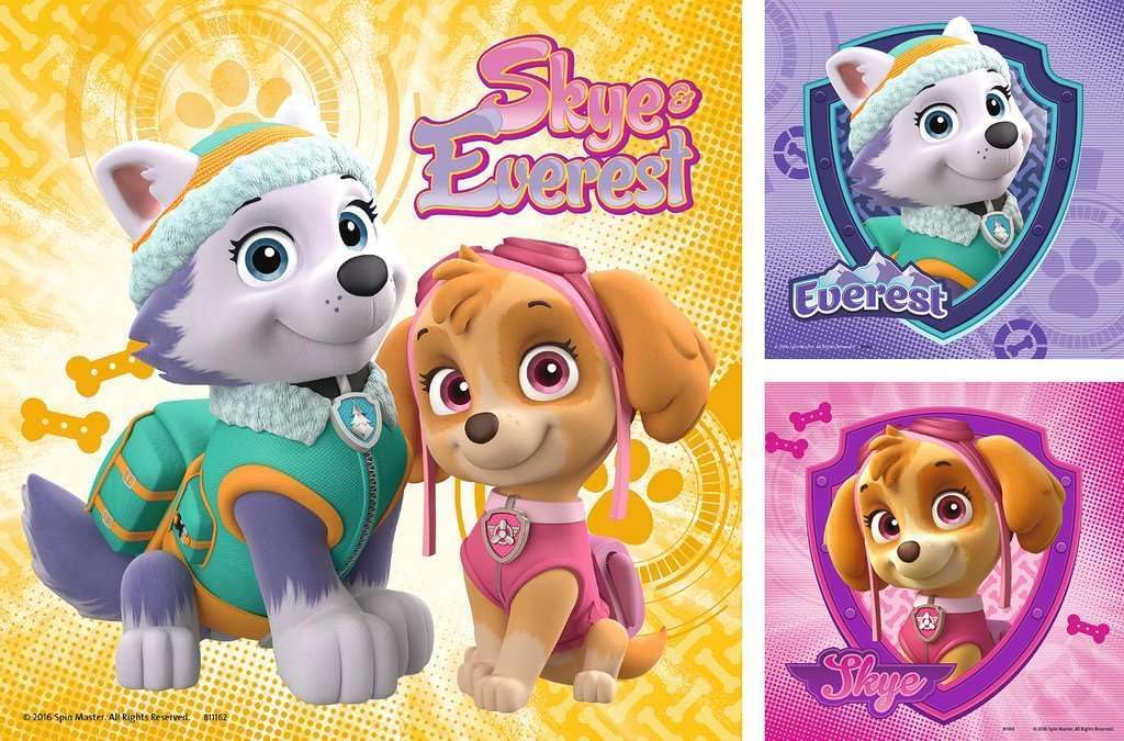 Ravensburger Paw Patrol Skye & Everest 3-Pack 49-Piece Jigsaw Puzzle
