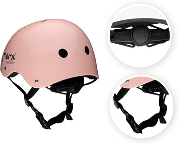 MOMI Pink Unisex Children's Helmet Adjustable 47-58 cm