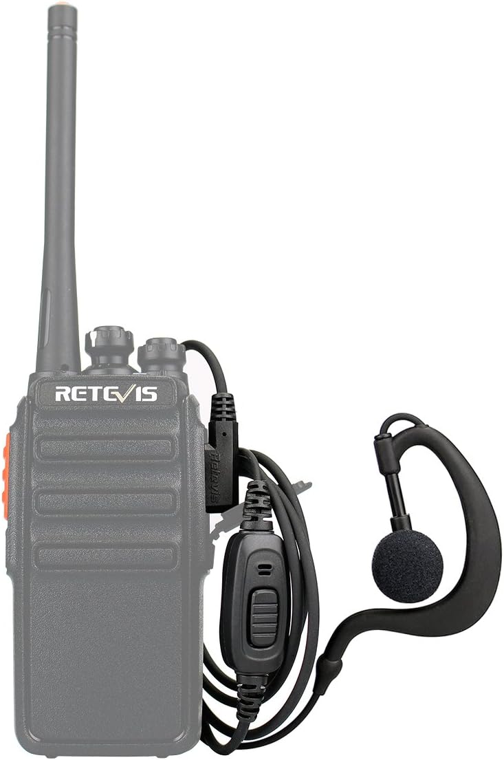 Retevis FJ9118A2 Walkie Talkie Earpiece with Mic 2-Pack