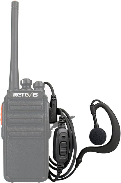 Retevis FJ9118A2 Walkie Talkie Earpiece with Mic 2-Pack