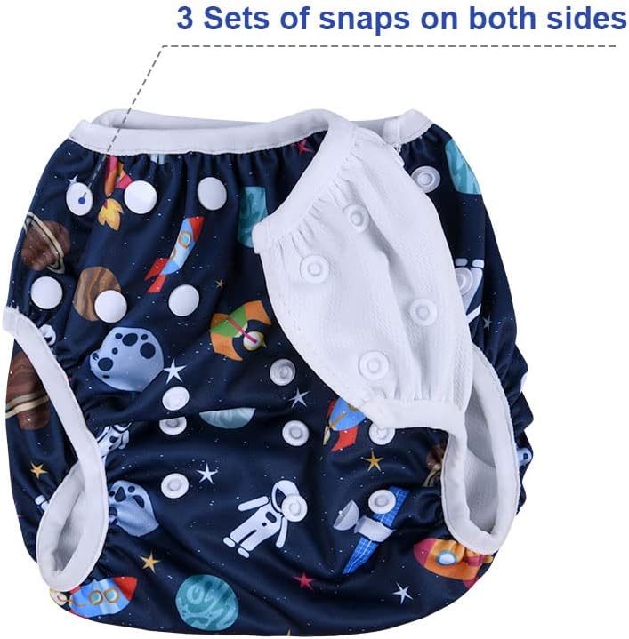 Vicloon Reusable Swimming Nappy – 2 Pack Adjustable Baby Swim Diapers