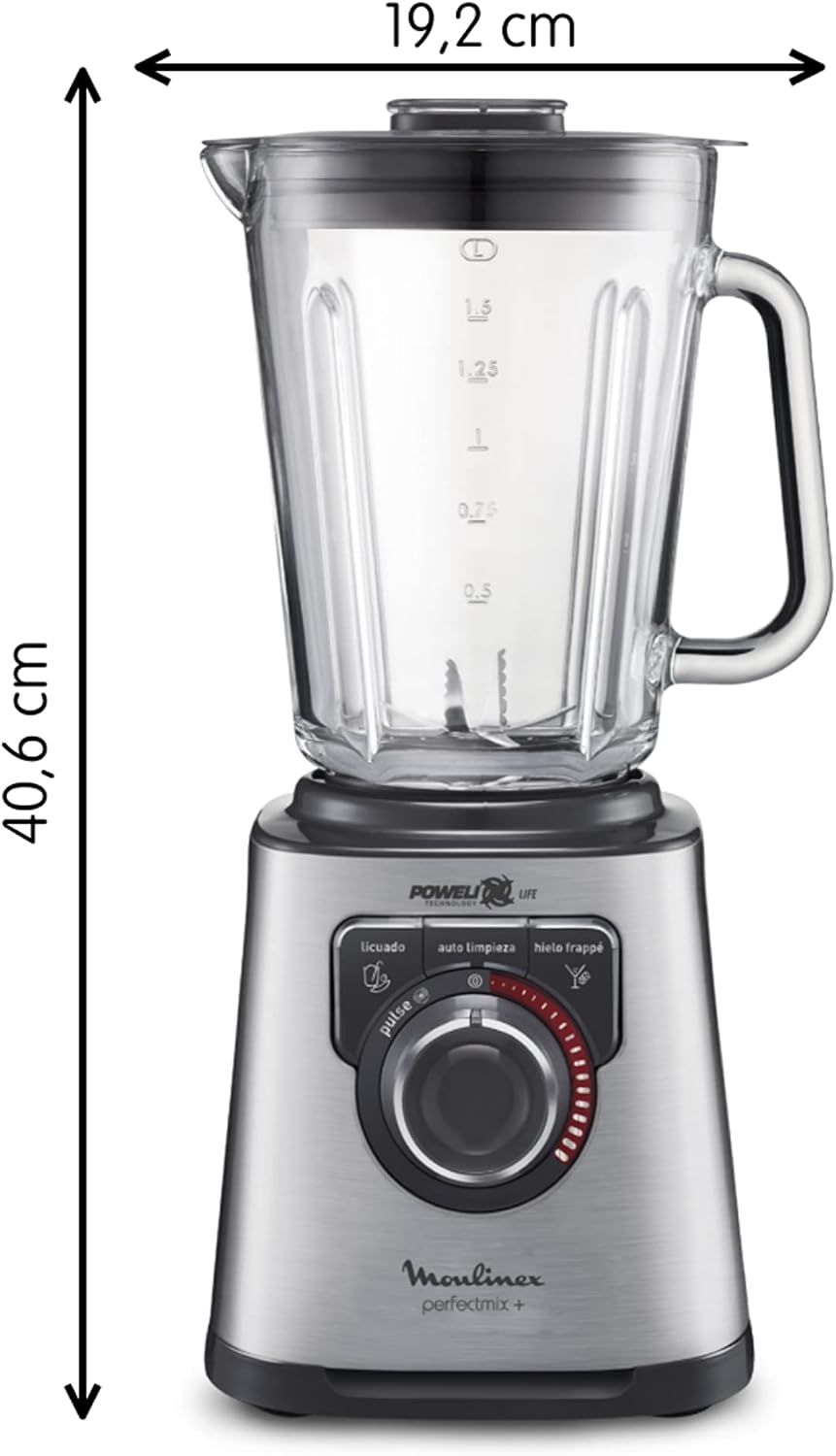Moulinex Perfect Mix Plus LM811D10 Glass Blender 1200W Silver