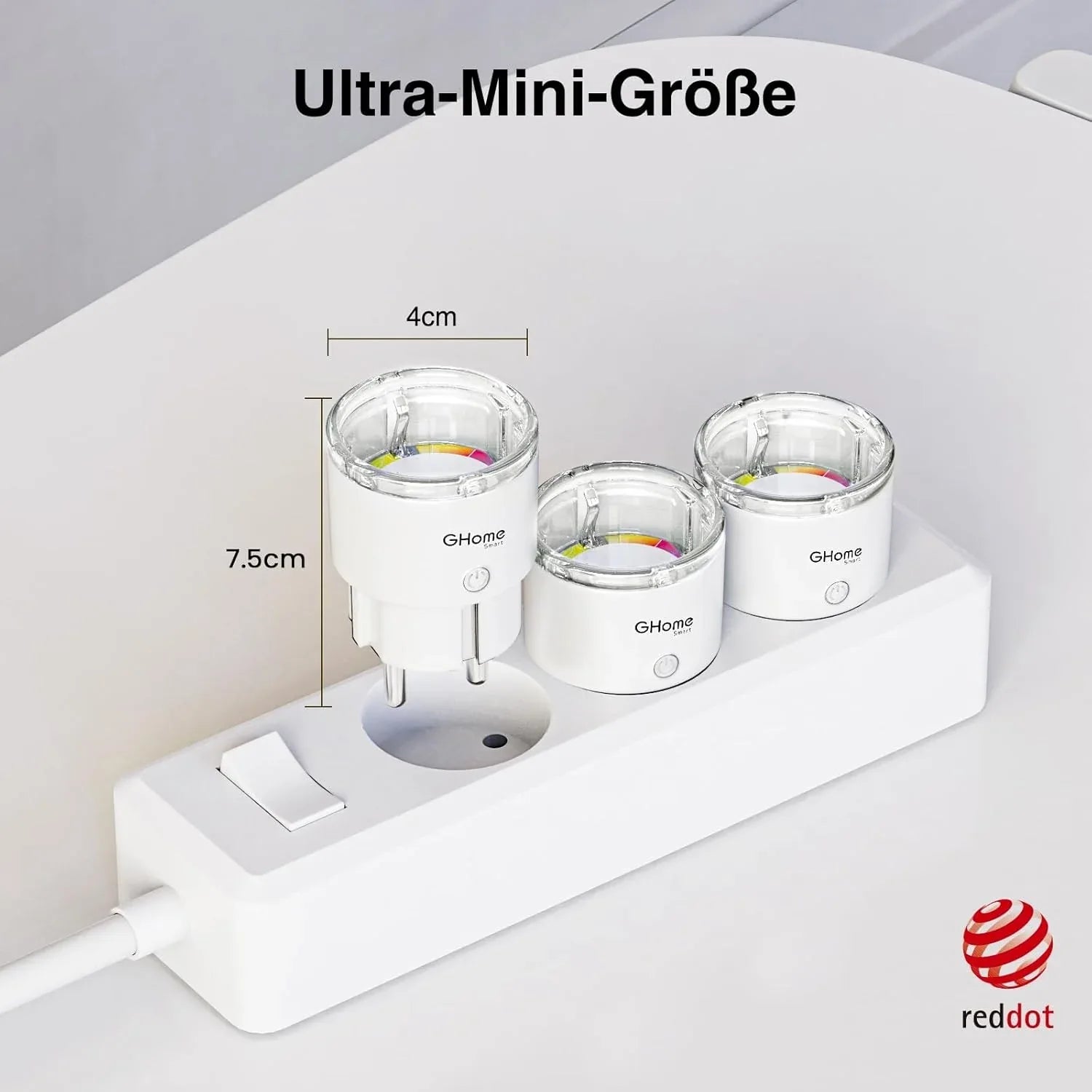 GHome Smart Compact WiFi Plug 2‑Pack – Voice‑Controlled Power Socket - Gomix Brands Outlet