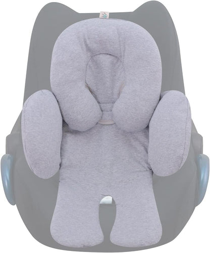 JYOKO Kids Universal Baby Seat Reducer | 100% Cotton Grey Stone