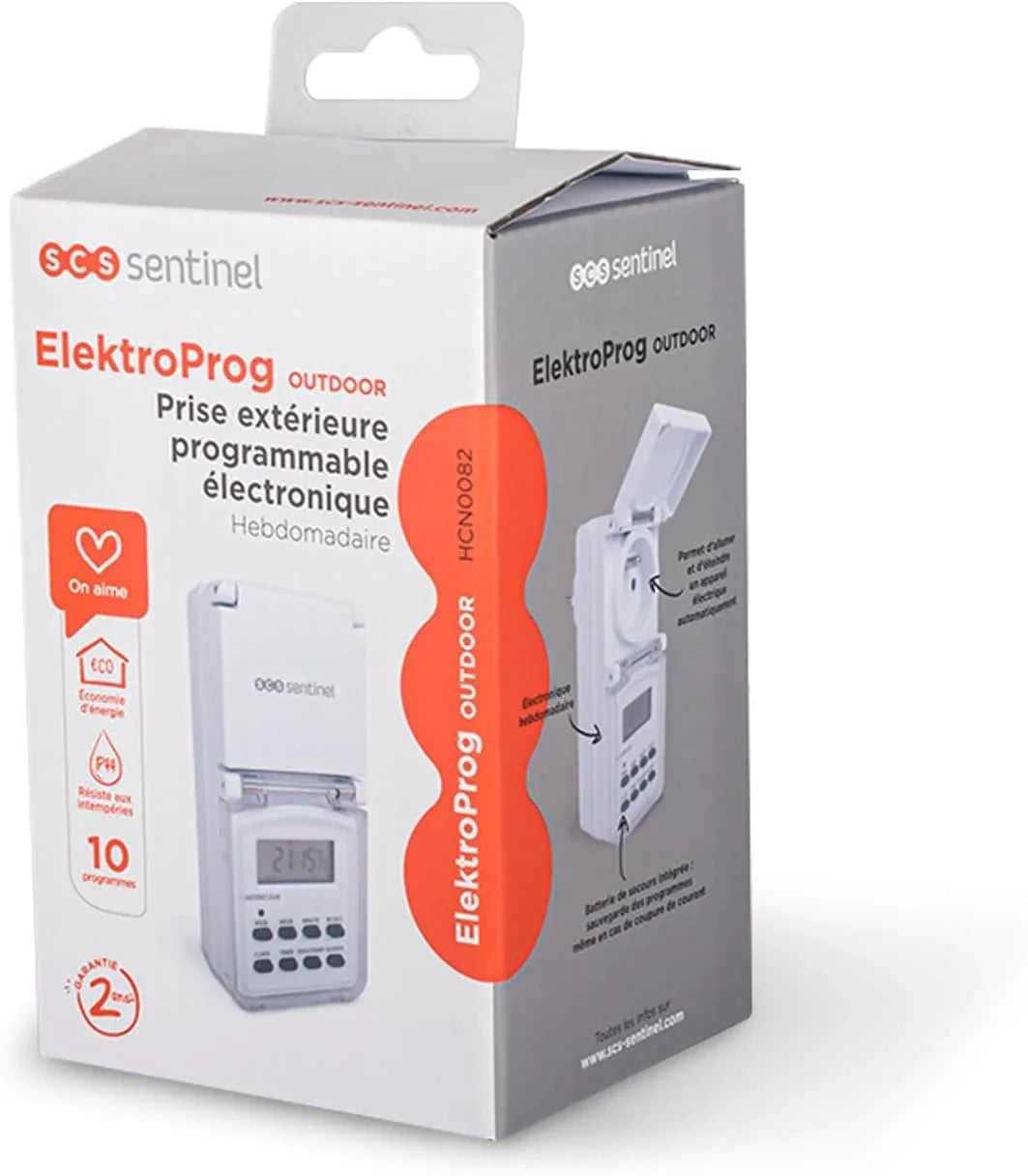 SCS Sentinel Programmable 230V Electrical Socket with Weekly Timer - Gomix Brands Outlet