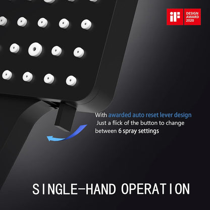 HOMVIVA High Pressure Handheld Shower Head with 6 Spray Modes