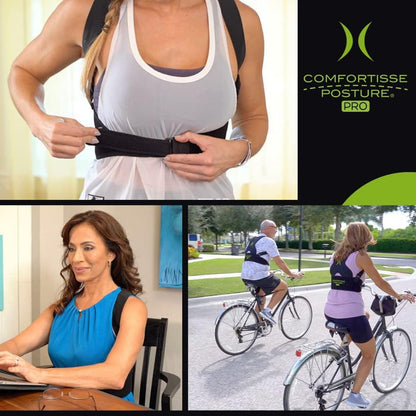 Posture Pro Unisex Back Support Belt with Adjustable Straps for Pain Relief - Gomix Brands Outlet