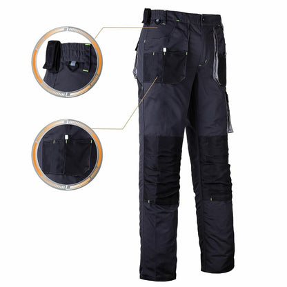 REIS FORECO‑T SBJS60 Men's Cut‑Protection Work Trousers – Grey/Black