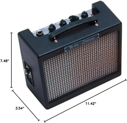 Fender Mini Deluxe 3-Watt Electric Guitar Amplifier - Portable and Authentic