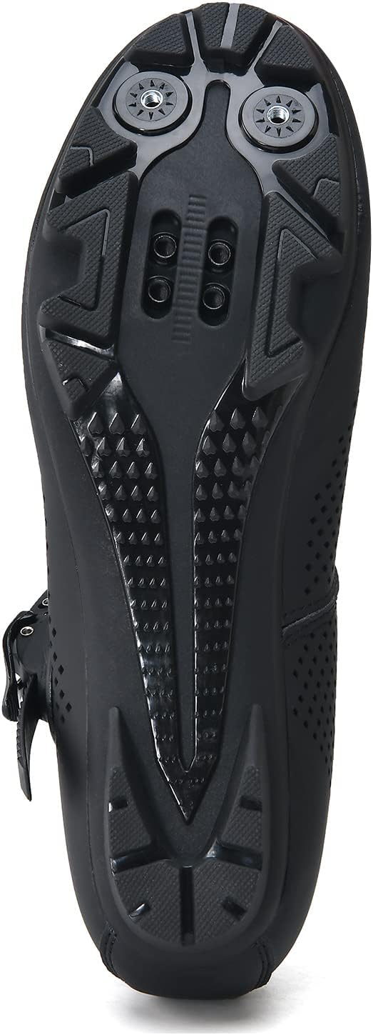 FOTGOAT MTB Cycling Shoes with SPD 2 Cleats, Black EU40