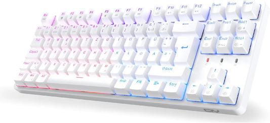CIY X77 Tenkeyless Mechanical Gaming Keyboard with RGB Hot‑Swappable Switches