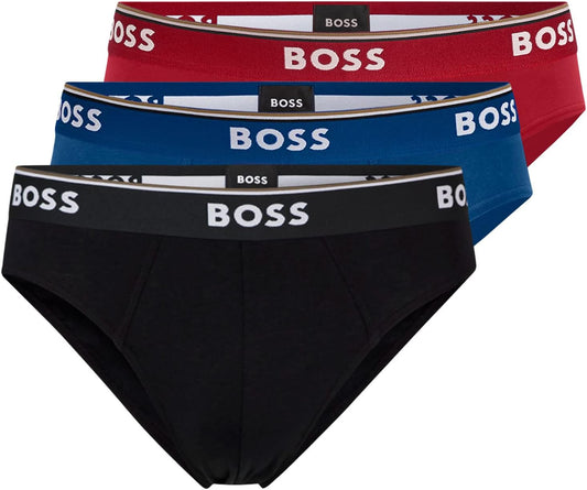BOSS Men's 3-Pack Classic Cotton Briefs – Soft Stretch Comfort