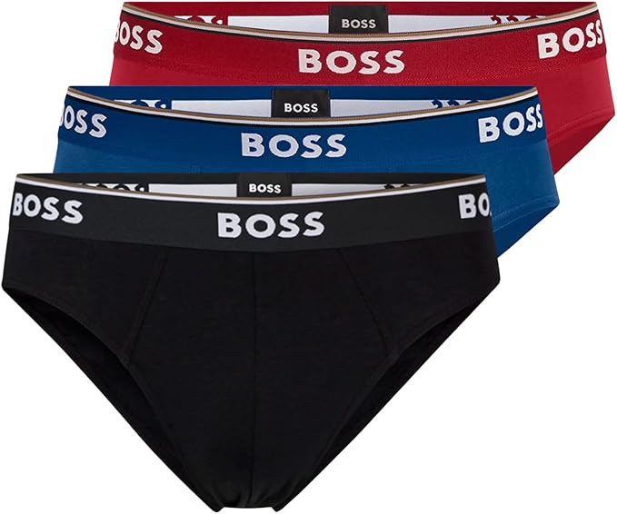 BOSS Men's 3-Pack Classic Cotton Briefs – Soft Stretch Comfort
