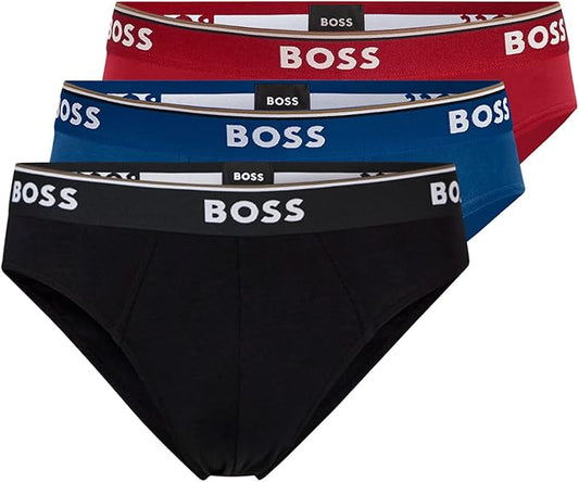 BOSS Men's 3-Pack Classic Cotton Briefs – Soft Stretch Comfort