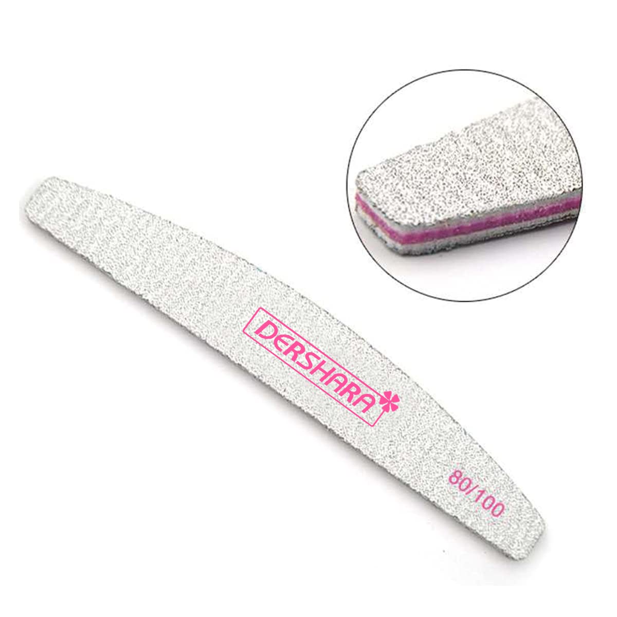 Professional Double‑Sided Nail File 80/100 Grit Buffer Set – 15 Pieces