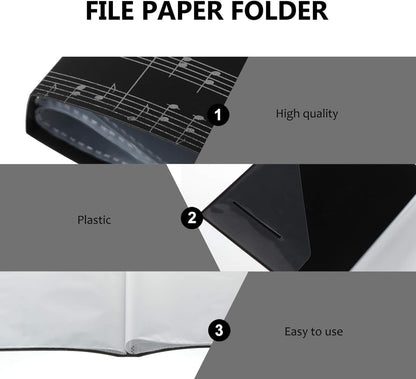 Milisten Creative Spectrum Music Folder – 40 Pocket A4 Sheet Music Organizer