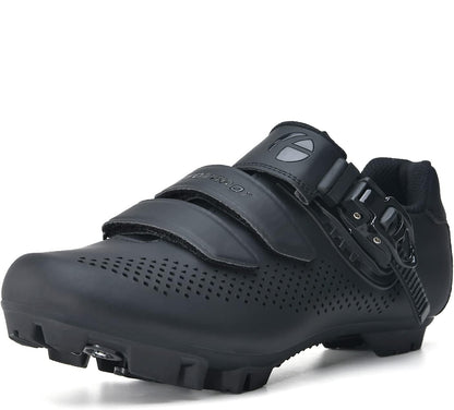 FOTGOAT MTB Cycling Shoes with SPD 2 Cleats, Black EU40