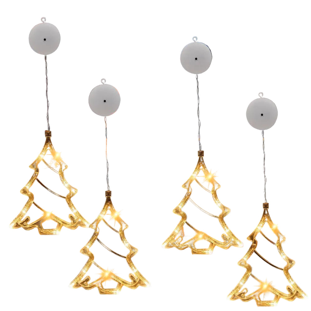 RANJIMA LEDCDZMD-01 LED Christmas Window Lights 4 Pcs