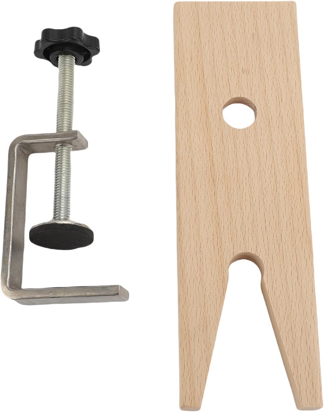 Wooden Bench Pin with V Slot and Clamp Jewelry Making Tool