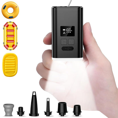 ZOPOM Portable Air Pump for Inflatables 5X Faster USB Rechargeable Mini