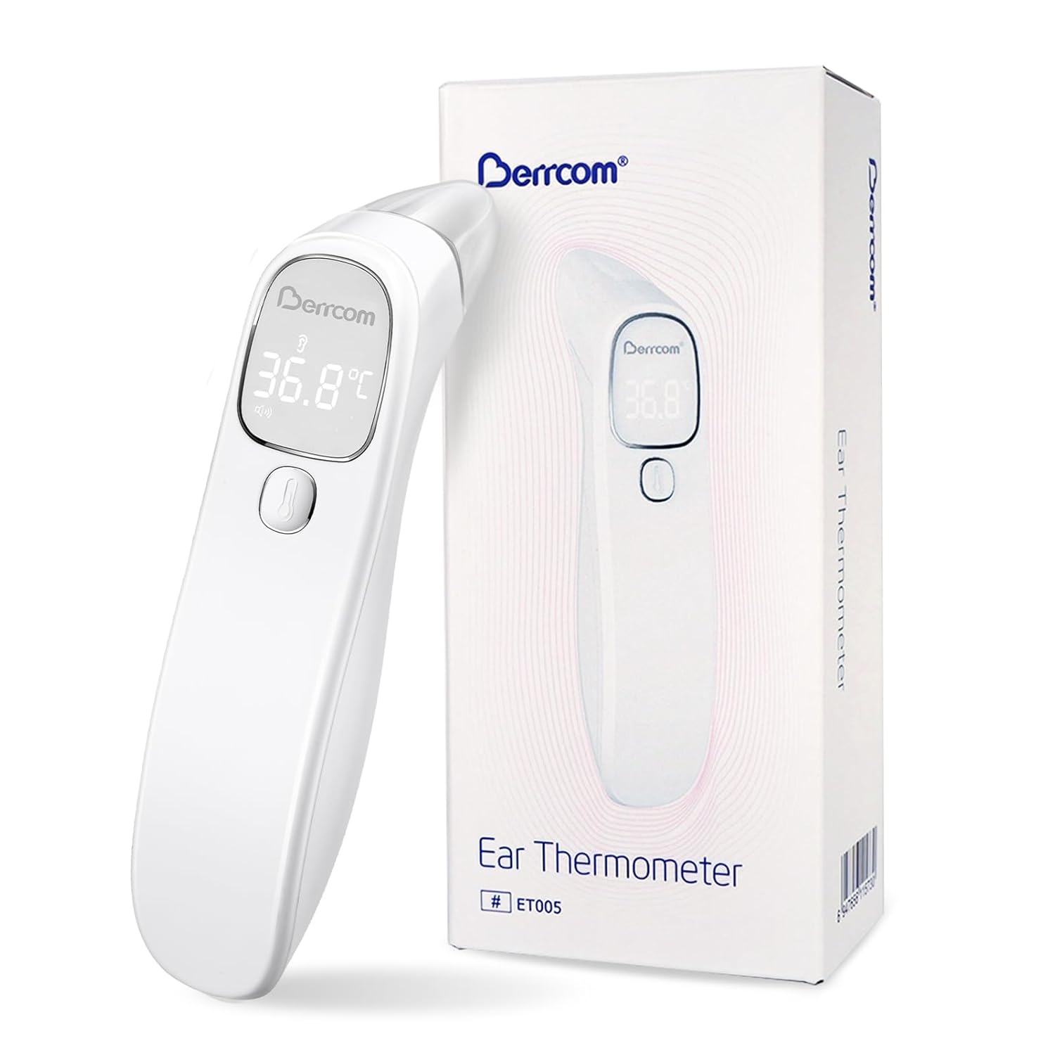 Berrcom Dual-Mode Contactless Forehead and Ear Thermometer with Fever Alarm