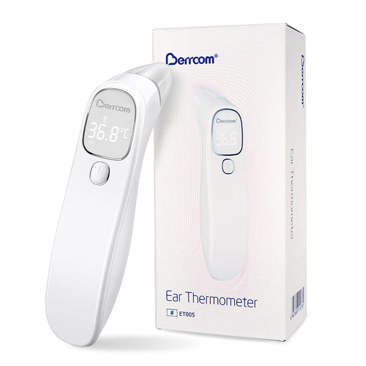 Berrcom Dual-Mode Contactless Forehead and Ear Thermometer with Fever Alarm